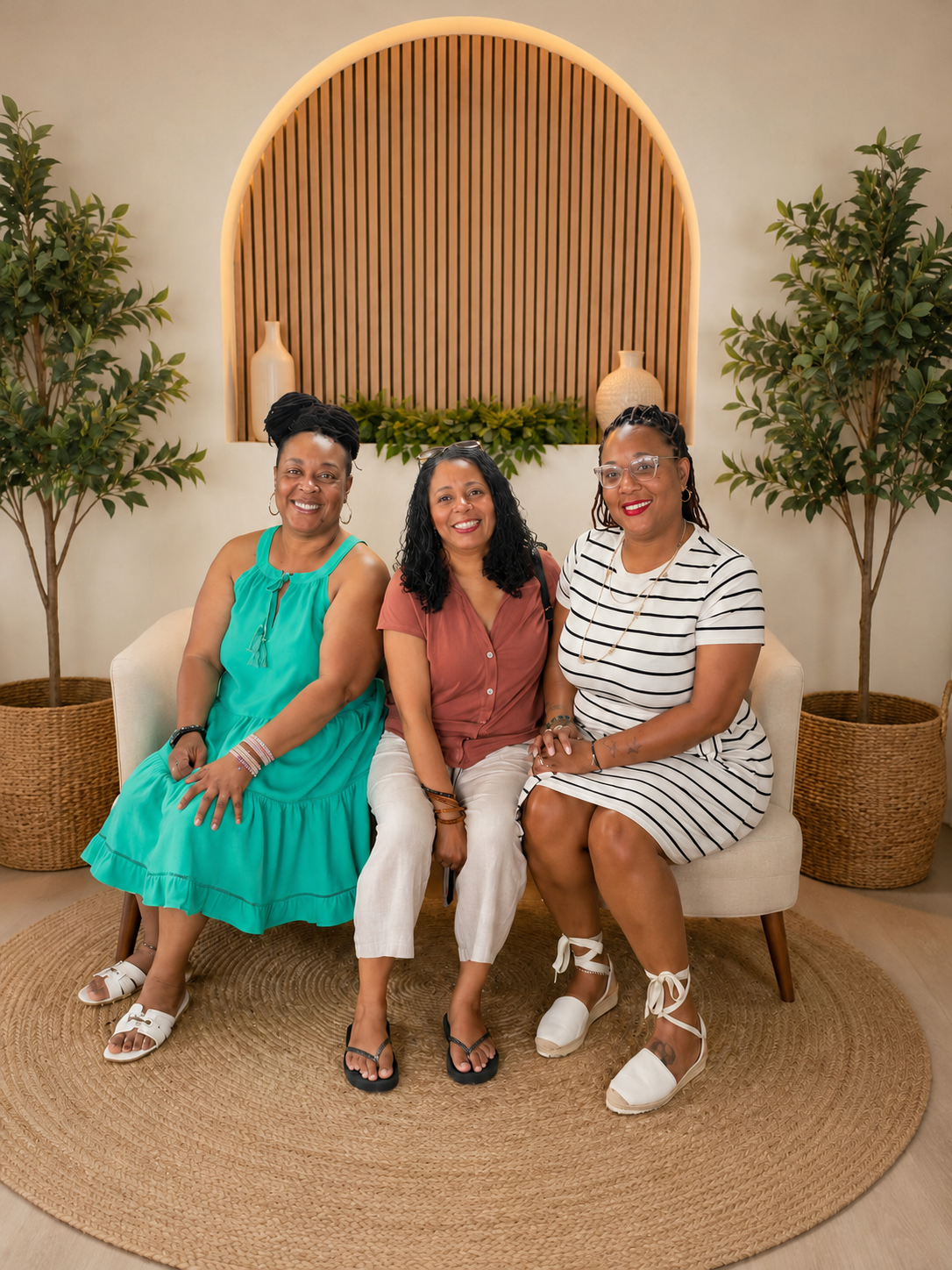 Women of the Sister Circle smiling together